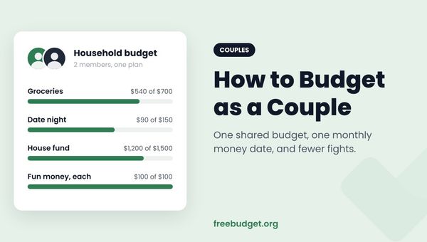 How to Budget as a Couple (Without It Turning Into a Fight)