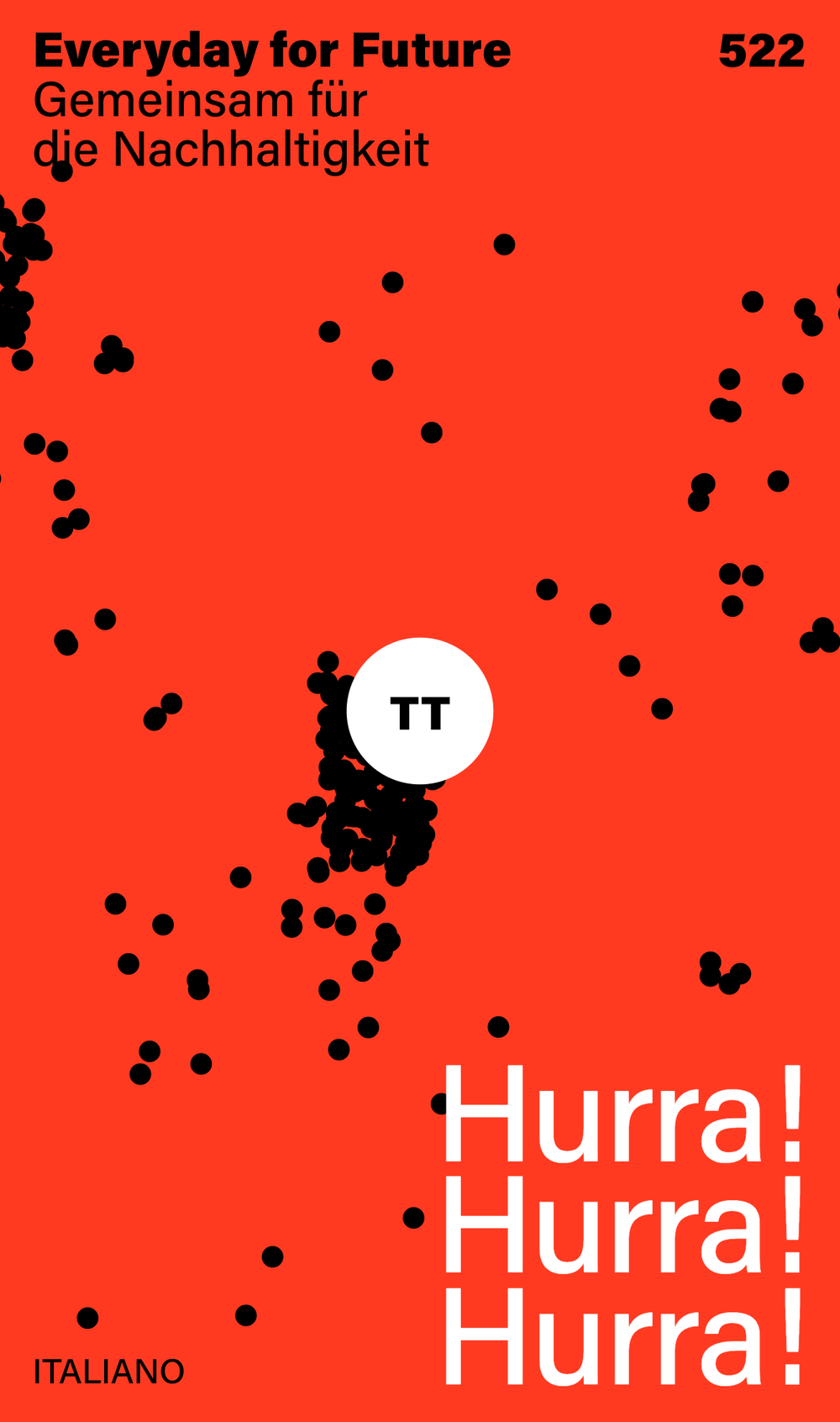 Screenshot from the mobile Everyday for Future website showing the success message after submitting the form