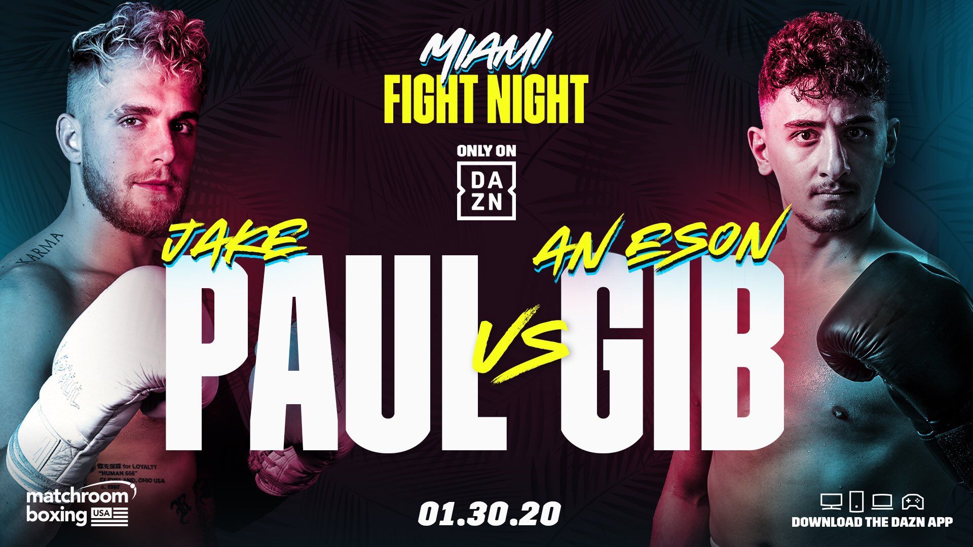 Miami Fight Night: Jake Paul vs AnEsonGib