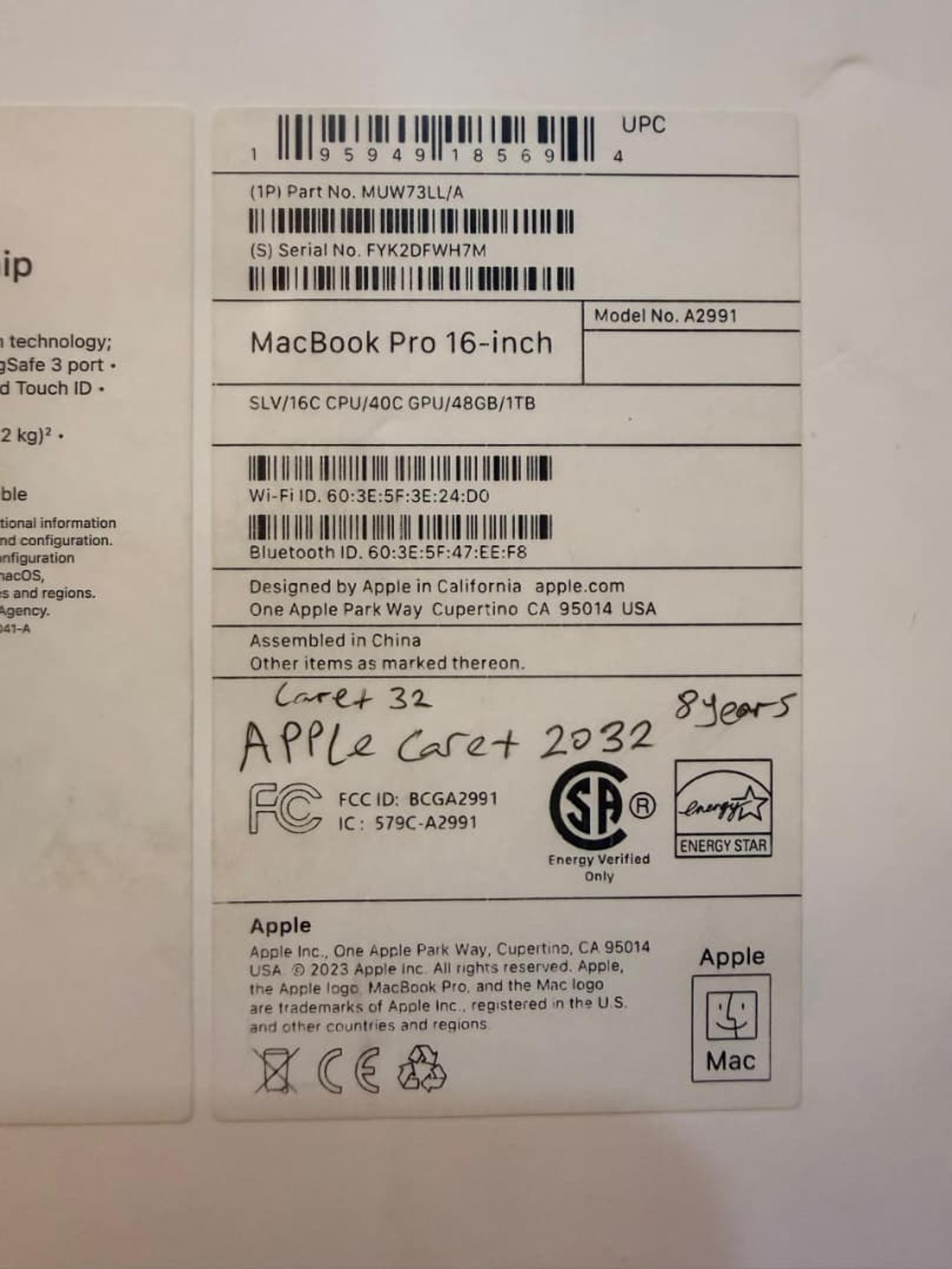 Brand-New Sealed 2024 16inches MacBook Pro M3 Max - view 3
