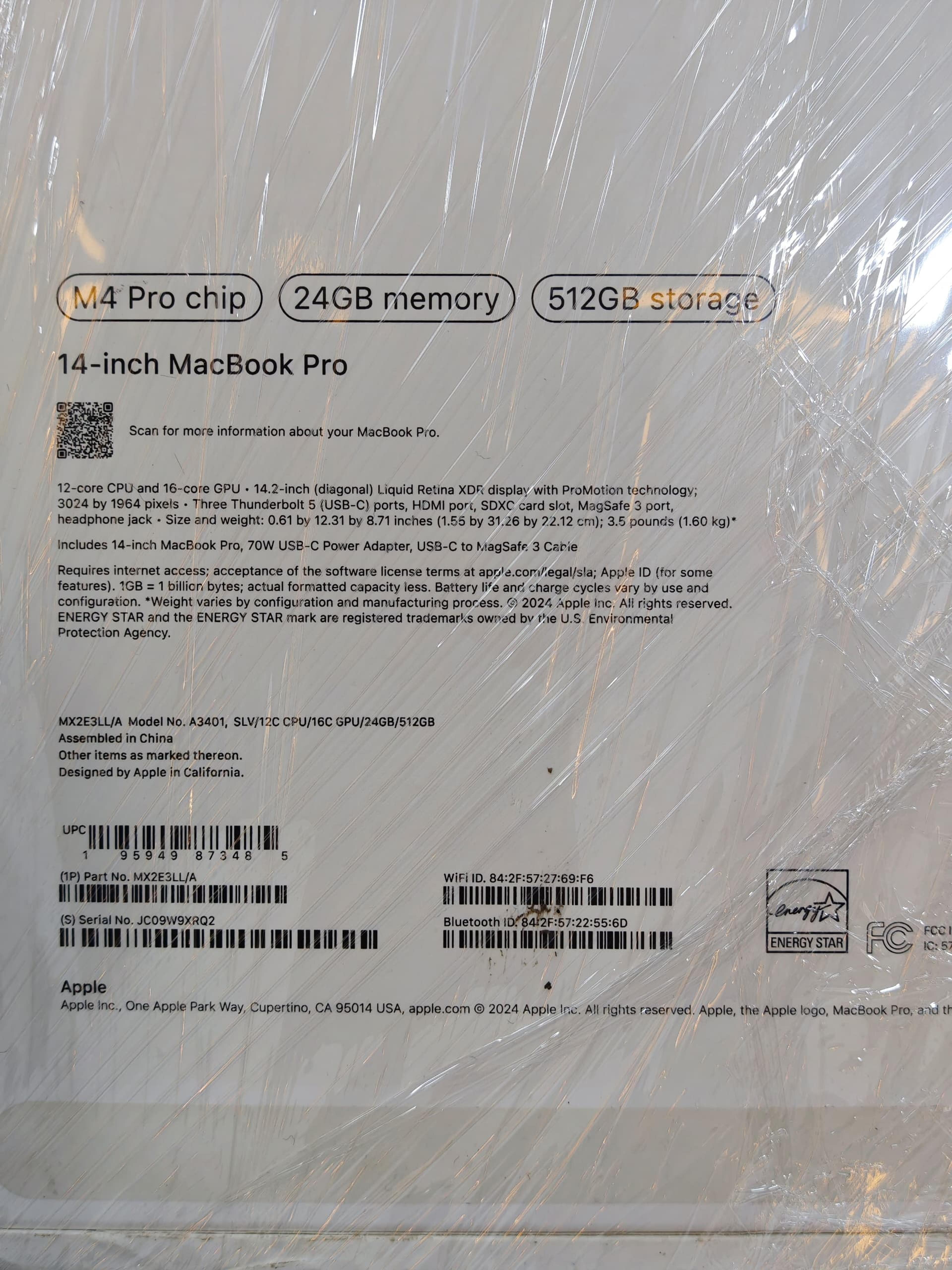 Fresh like New Openedbox 2024/2025 14inches MacBook Pro M4 Pro - view 4