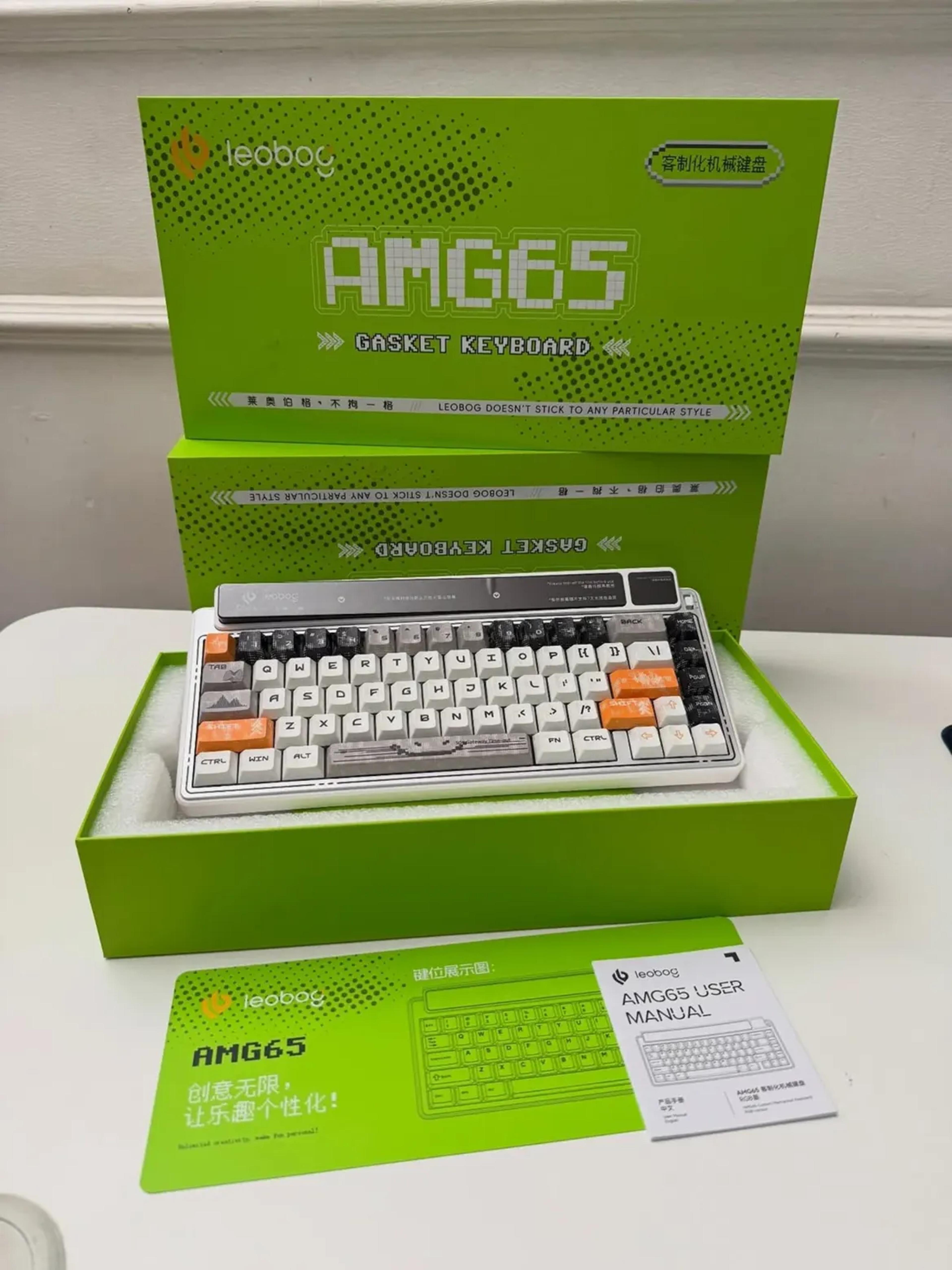 Aula AMG65 Mechanical Gaskey Keyboard Dual Screen - view 3