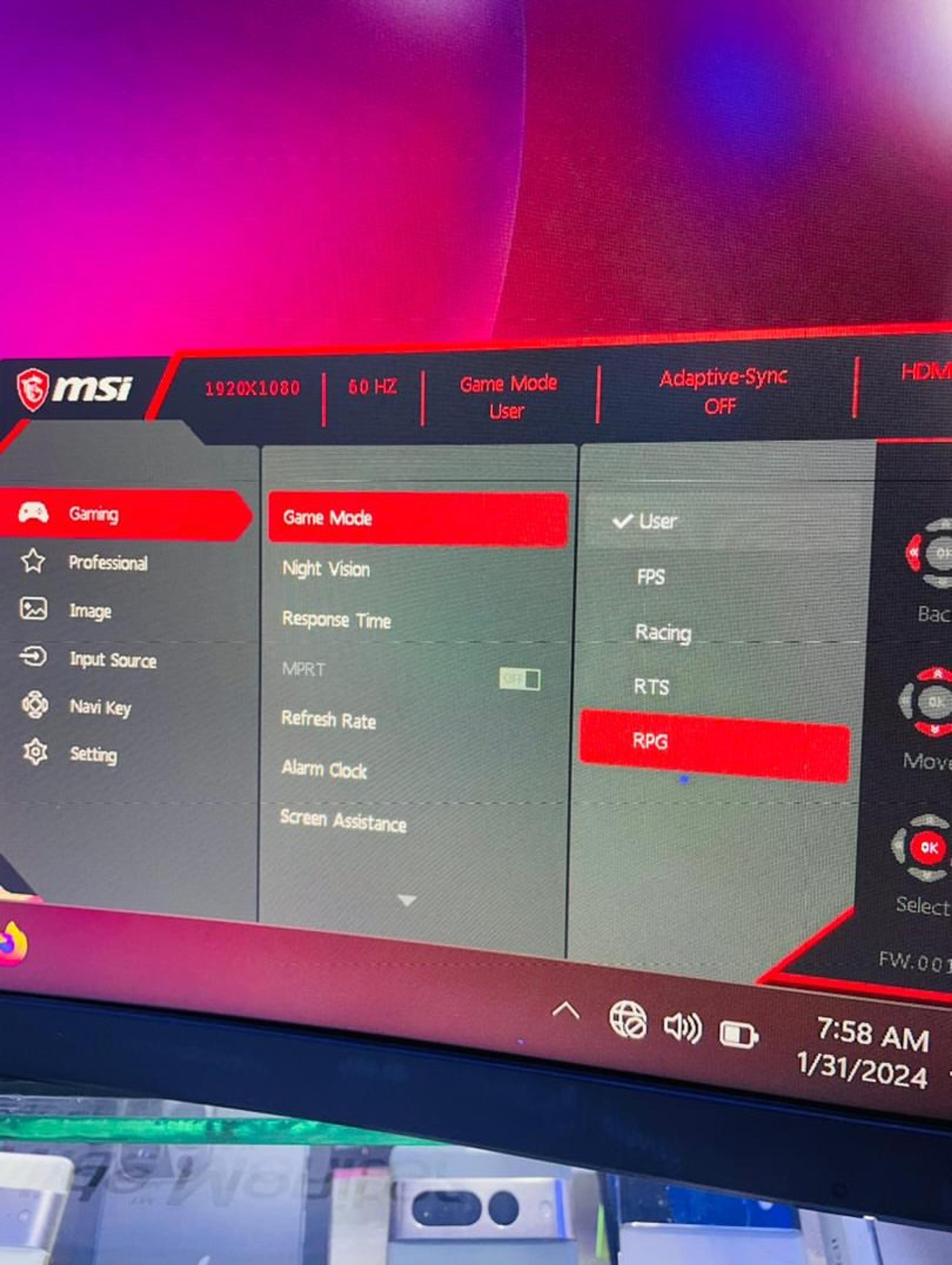 MSI Optix G32C4 31.5” curved VA Panel  Monitor - view 2