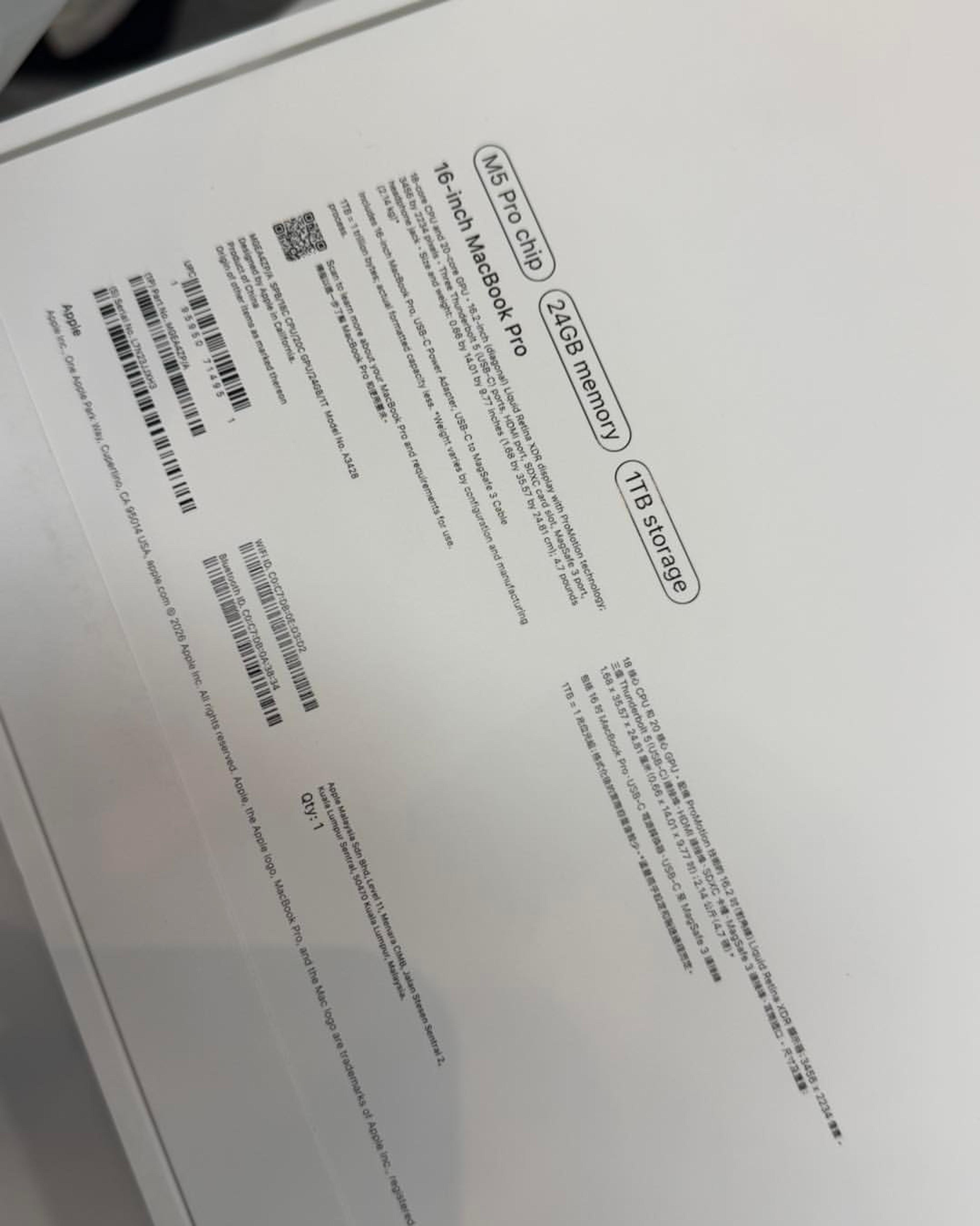 MacBook Pro 2026 16-Inch M5 Pro Chip - view 2
