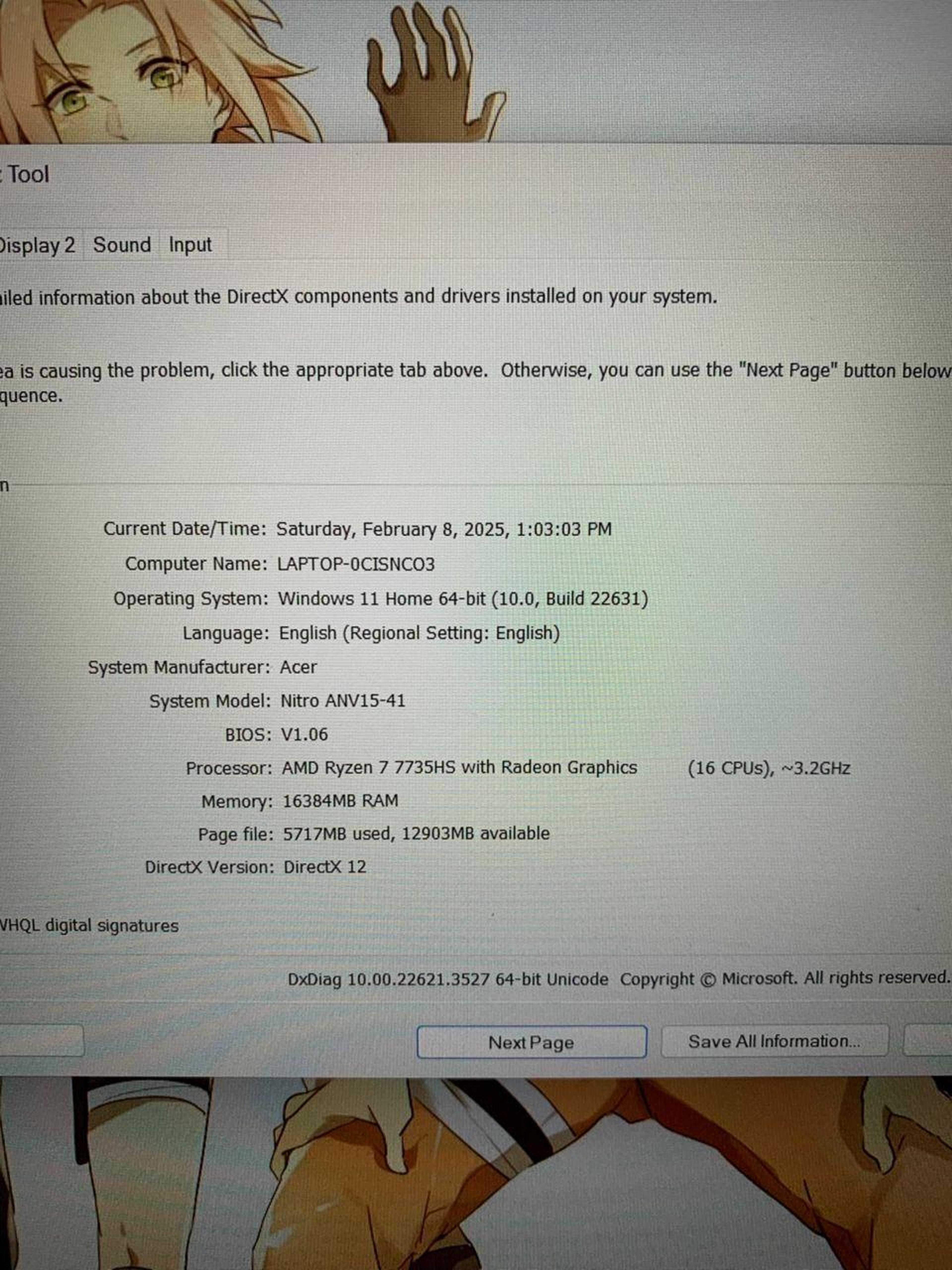 Fresh Uk Used 2024 Acer Nitro V15 ANV15-41 view 5