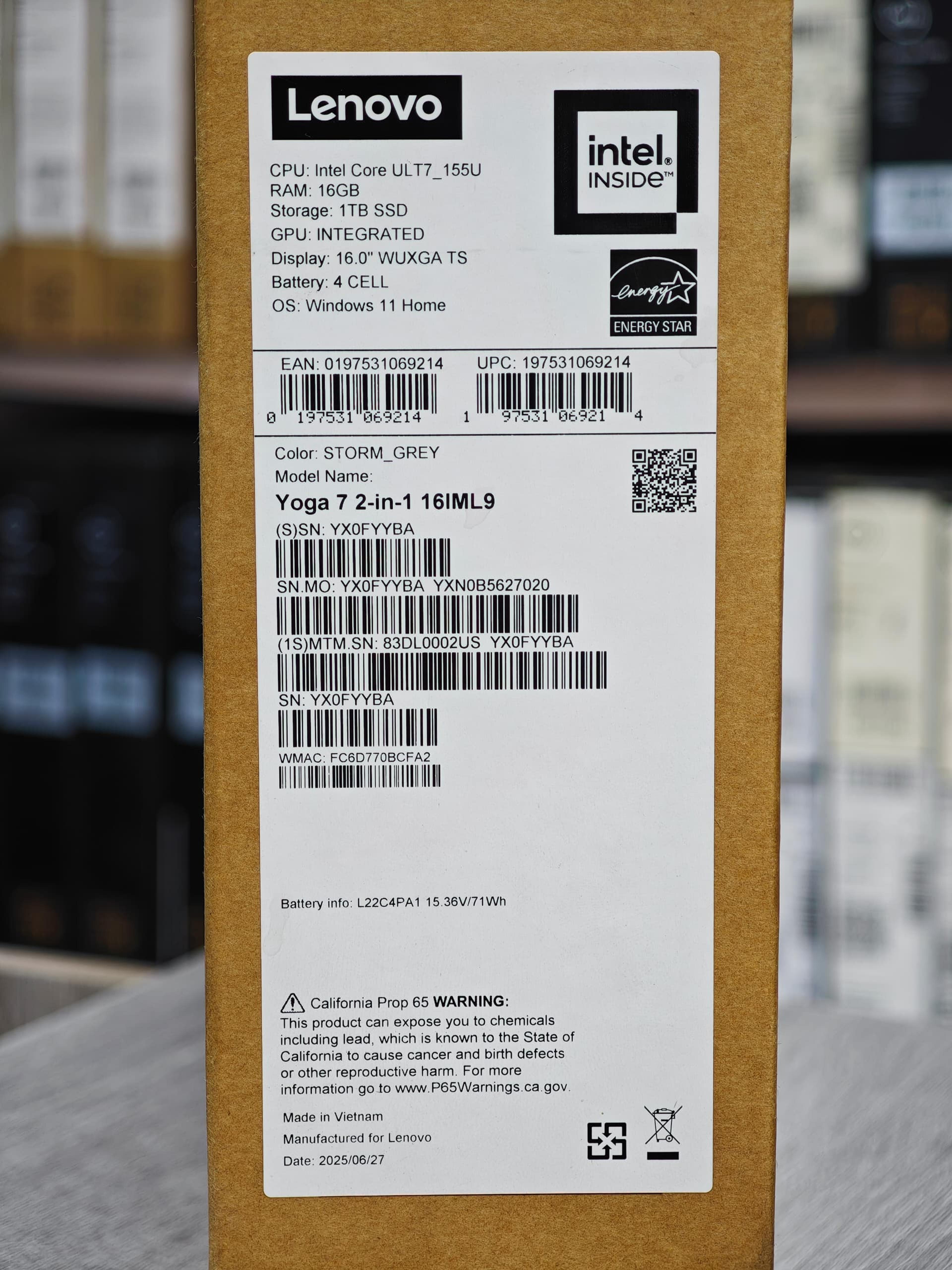Brand New LENOVO YOGA 7 16IML9 x360 Convertible Laptop (2024) Laptop - view 4