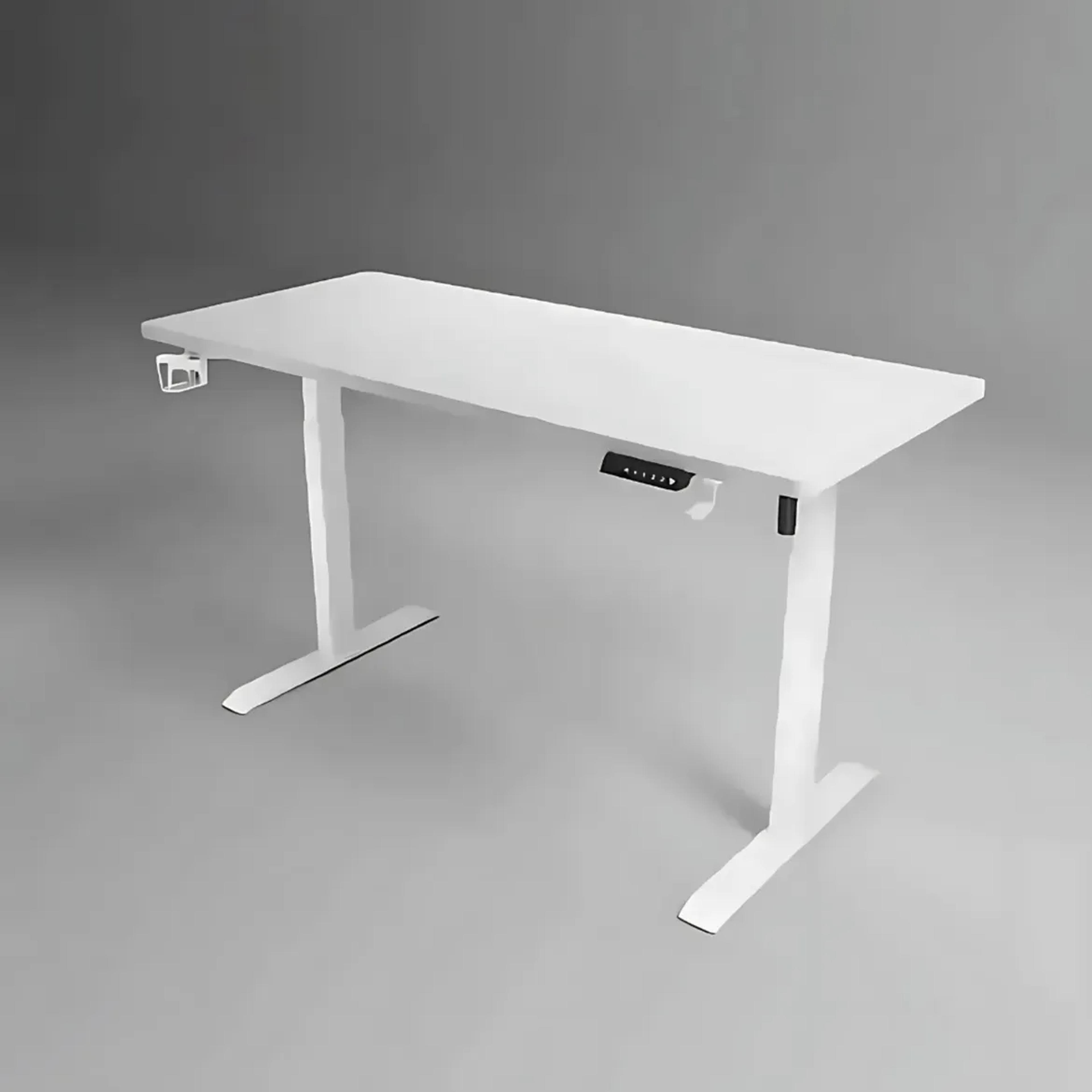 Electric Ergonomic Adjustable Sit-Stand Desk (White)