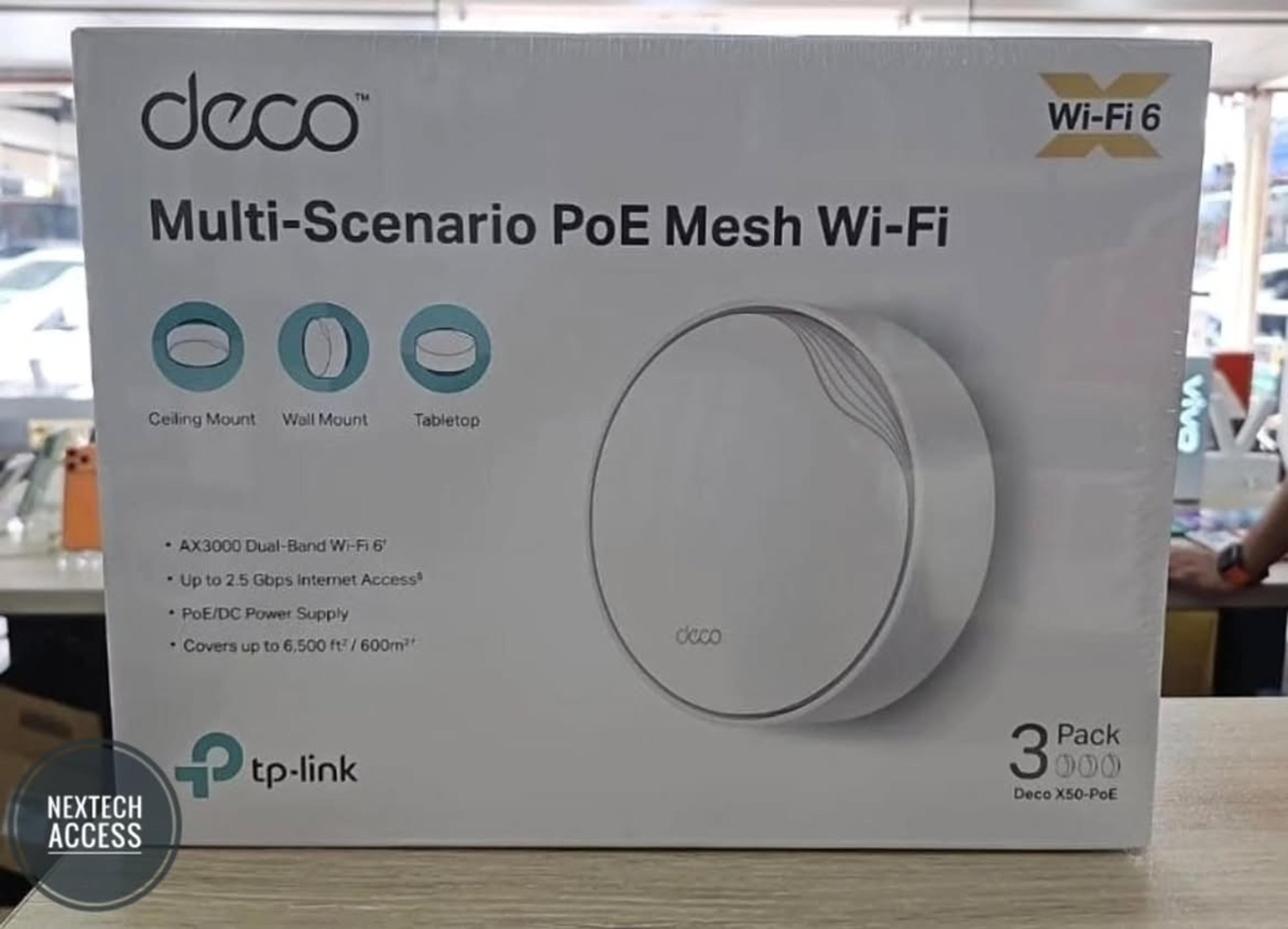 TP-Link Deco X50 (Multi-Scenario PoE, AX3000 Wi-Fi 6) 