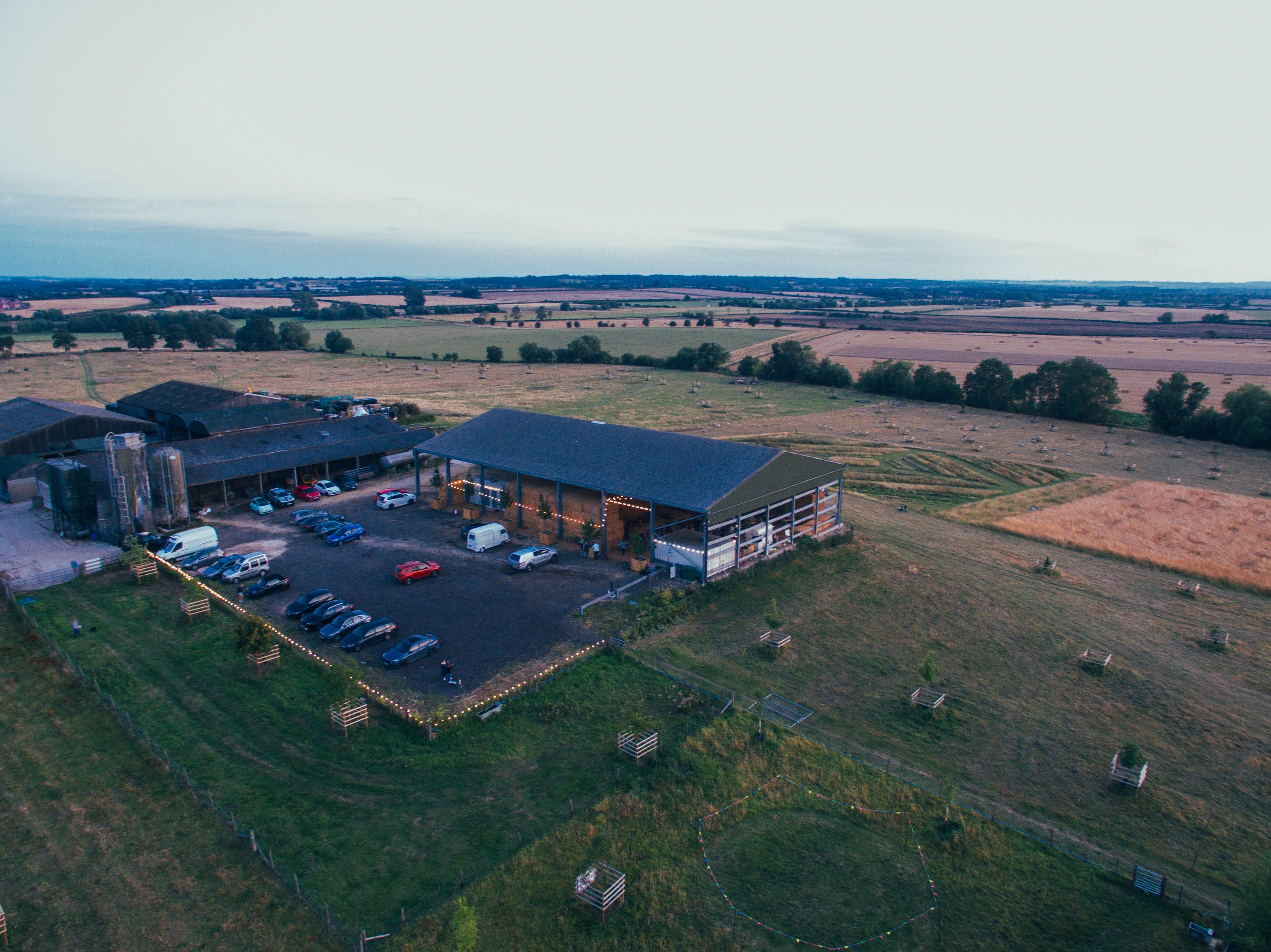 Lopemede Farm aerial view