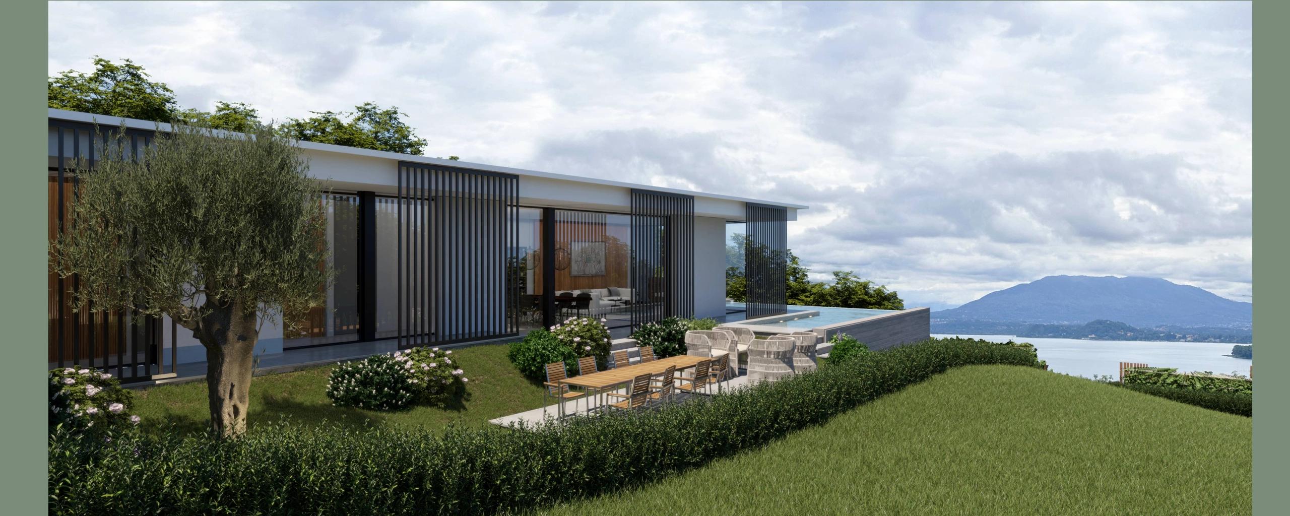 Moderna Villa di lusso con vista sul Lago Maggiore, Meina