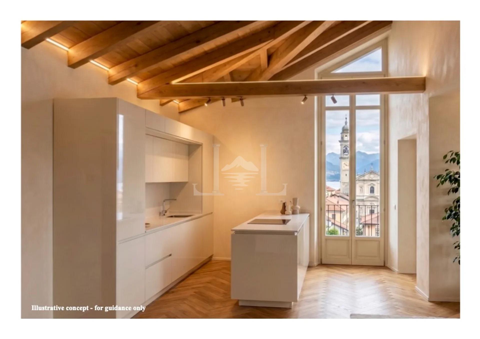 Rendering of the penthouse kitchen