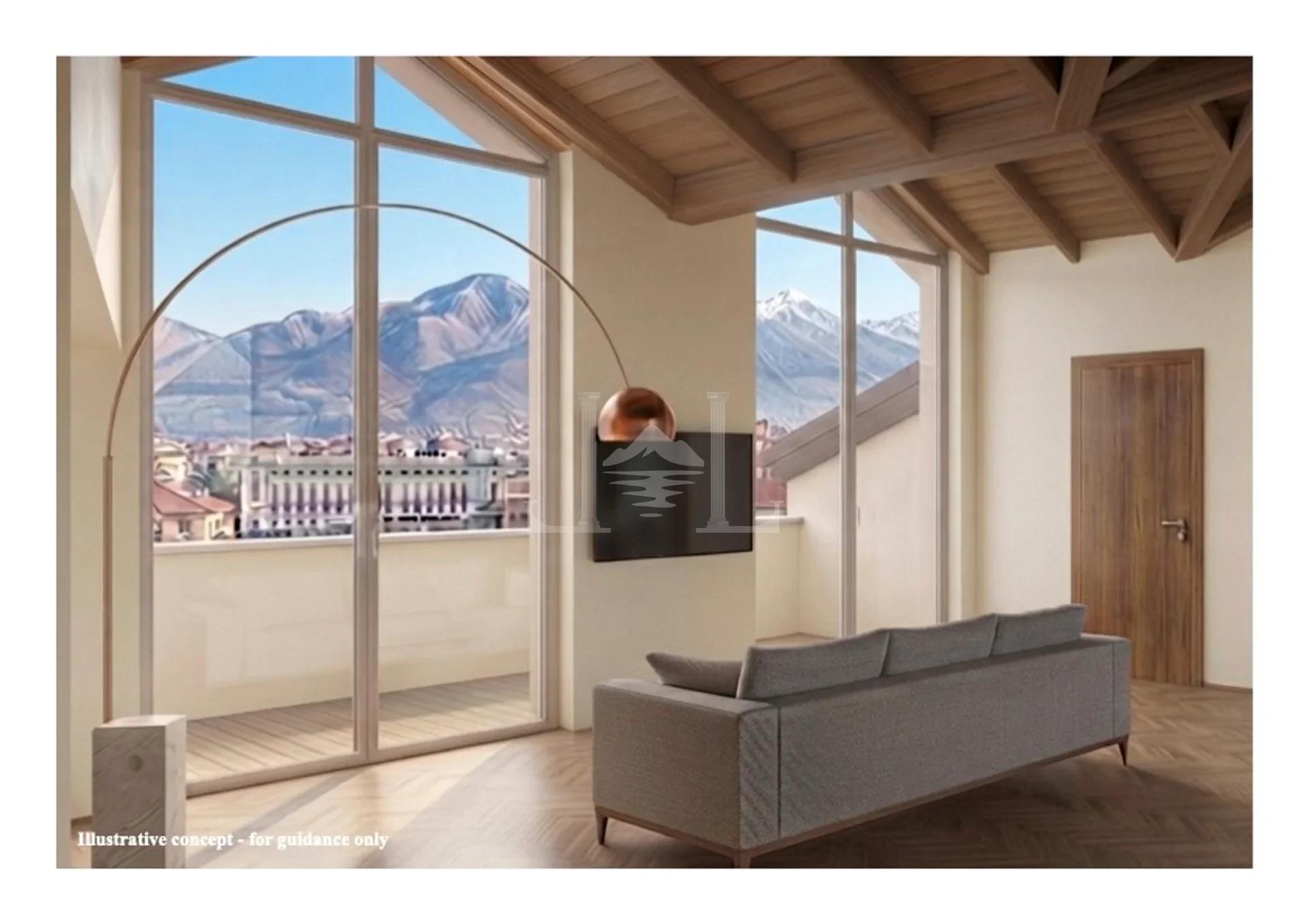 Prime Central Location, Verbania: Top-Floor Renovation Project with Bespoke Potential