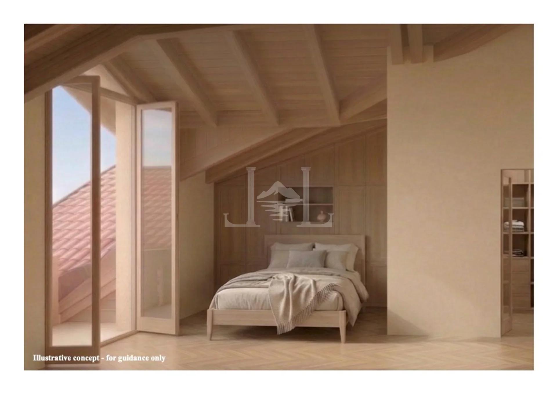 Rendering of the penthouse bedroom