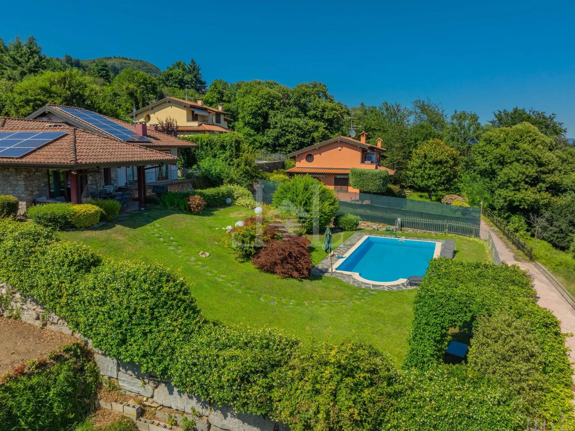Modern Prestigious Villa with Heated Pool and Panoramic Views for sale in Pisano, Alto Vergante, Lago Maggiore