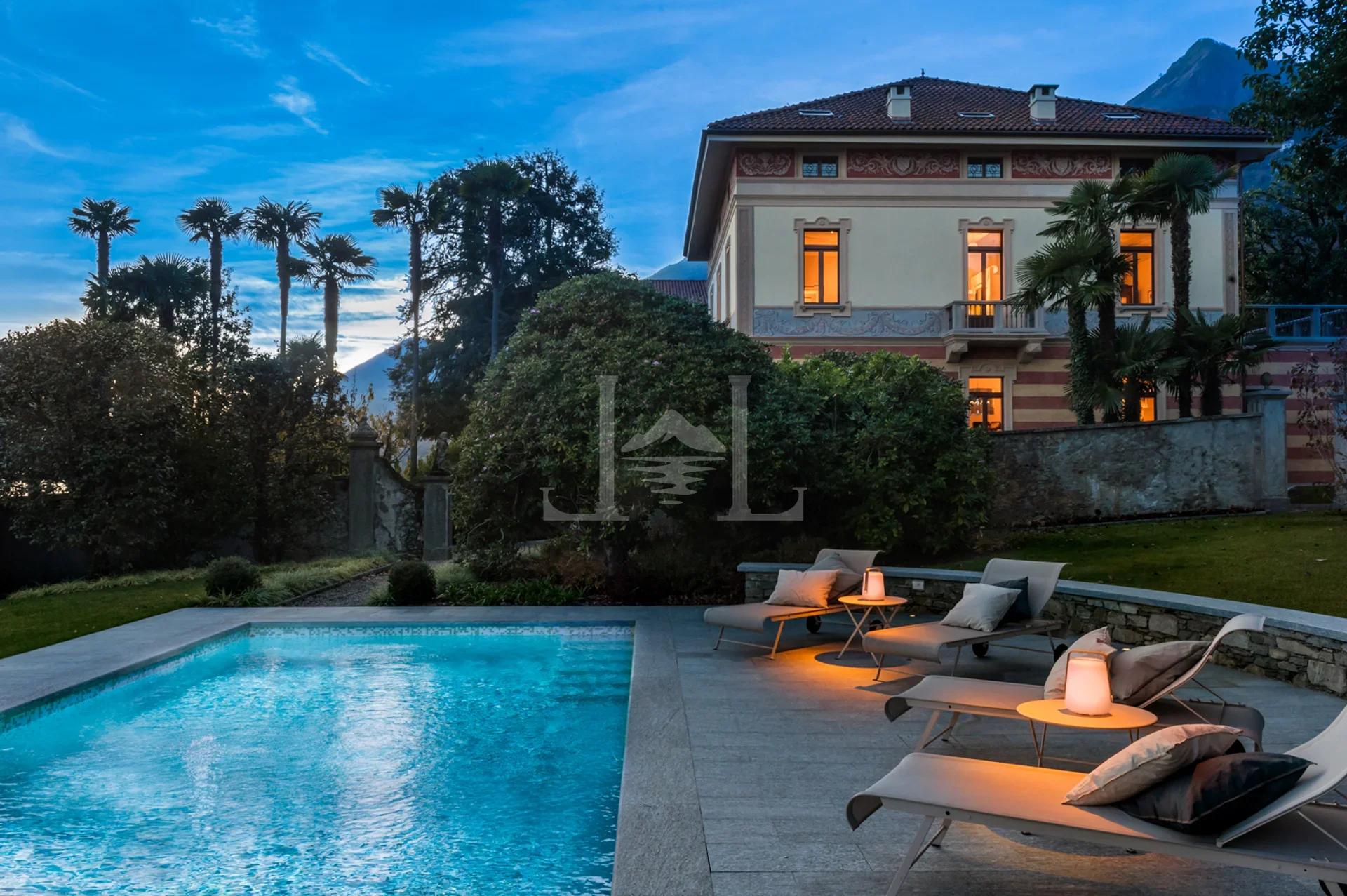 Villa Historique Face au Lac avec Jardin et Piscine à Cannero Riviera - Image 10