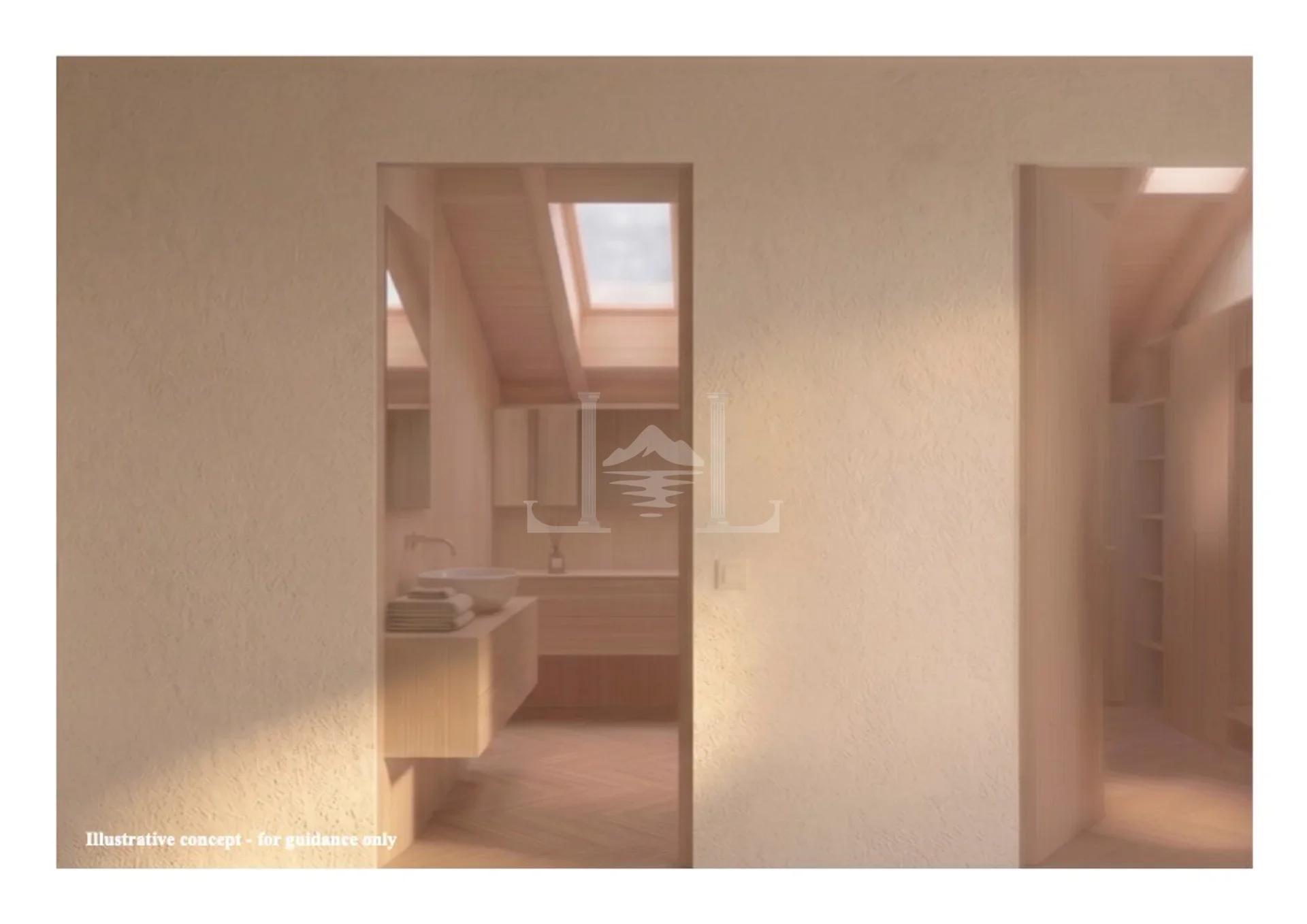 Rendering of the penthouse bathroom