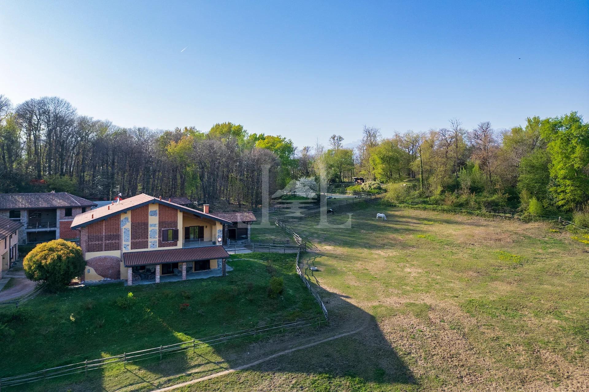 Equestrian villa drone 2