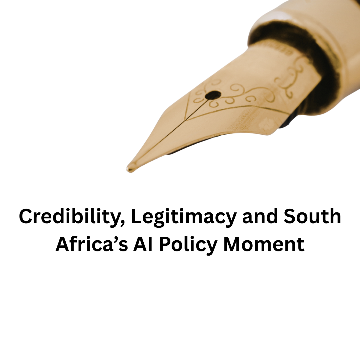 Featured media for project Credibility, Legitimacy and South Africa’s AI Policy Moment