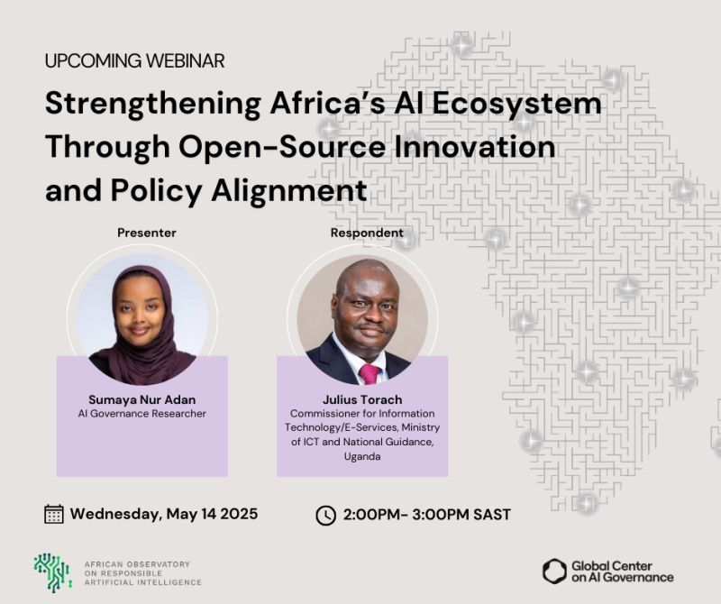 New Webinar Series: Towards Sovereign AI- Powering Africa's Future Through Policy and Open Innovation