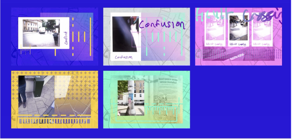 Figure 1: Collage from AI in the Street (2024) project.