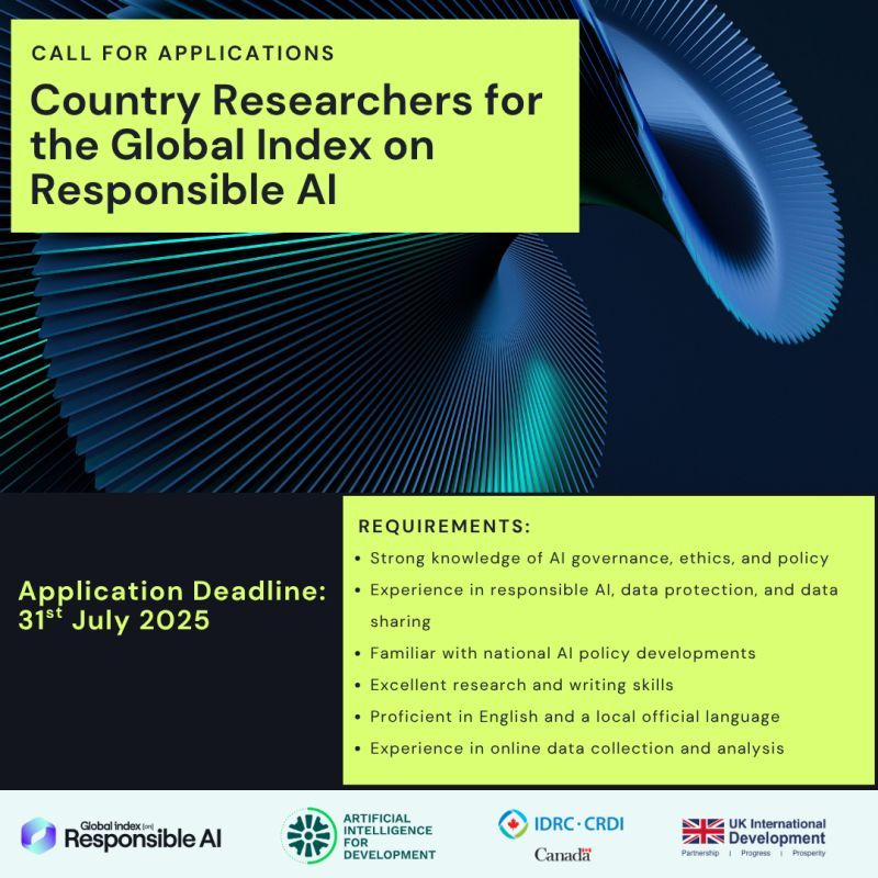 Join the Global Index on Responsible AI as a Country Researcher
