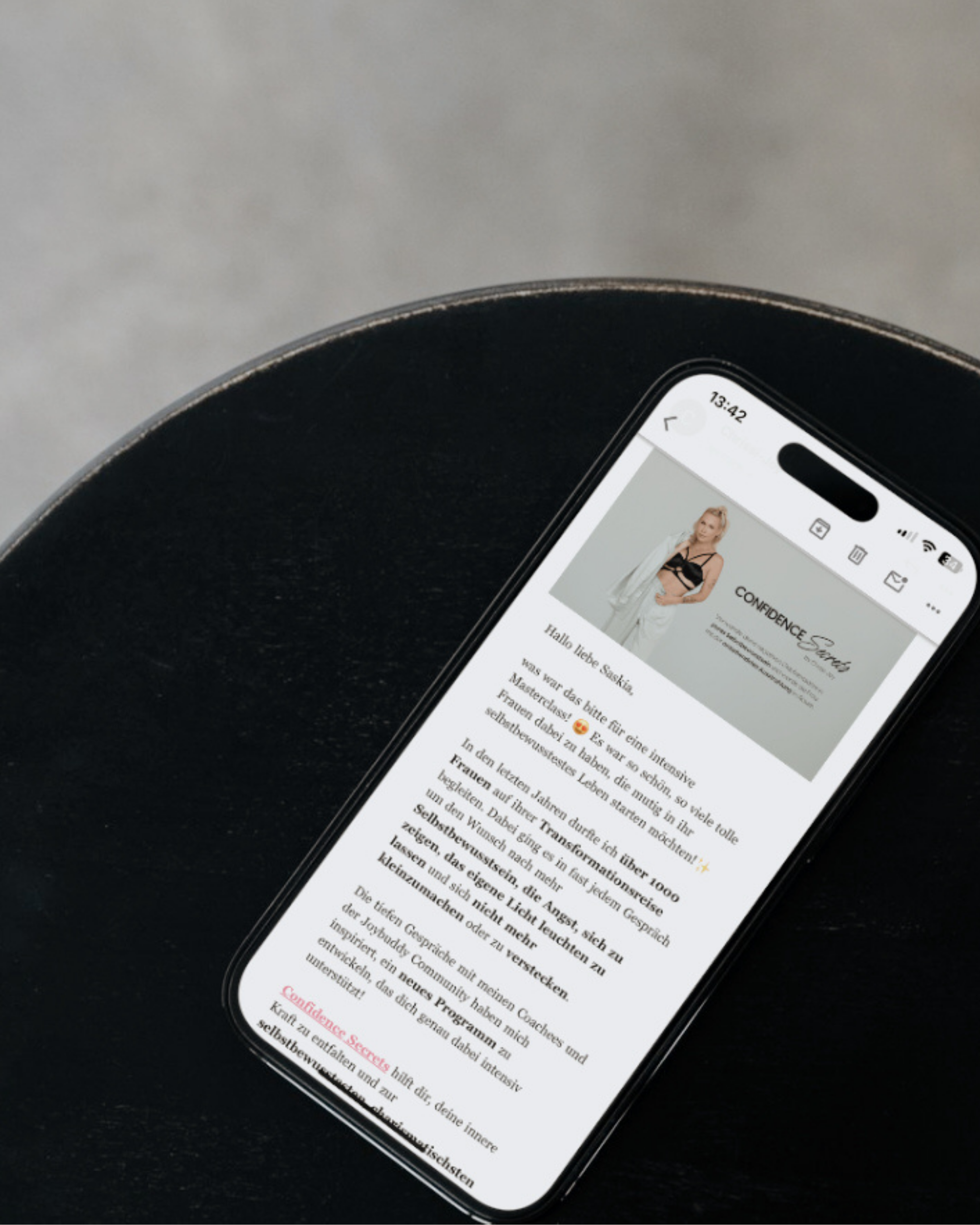 “Confidence Secrets” – landing page & masterclass – Chrissi-Joy