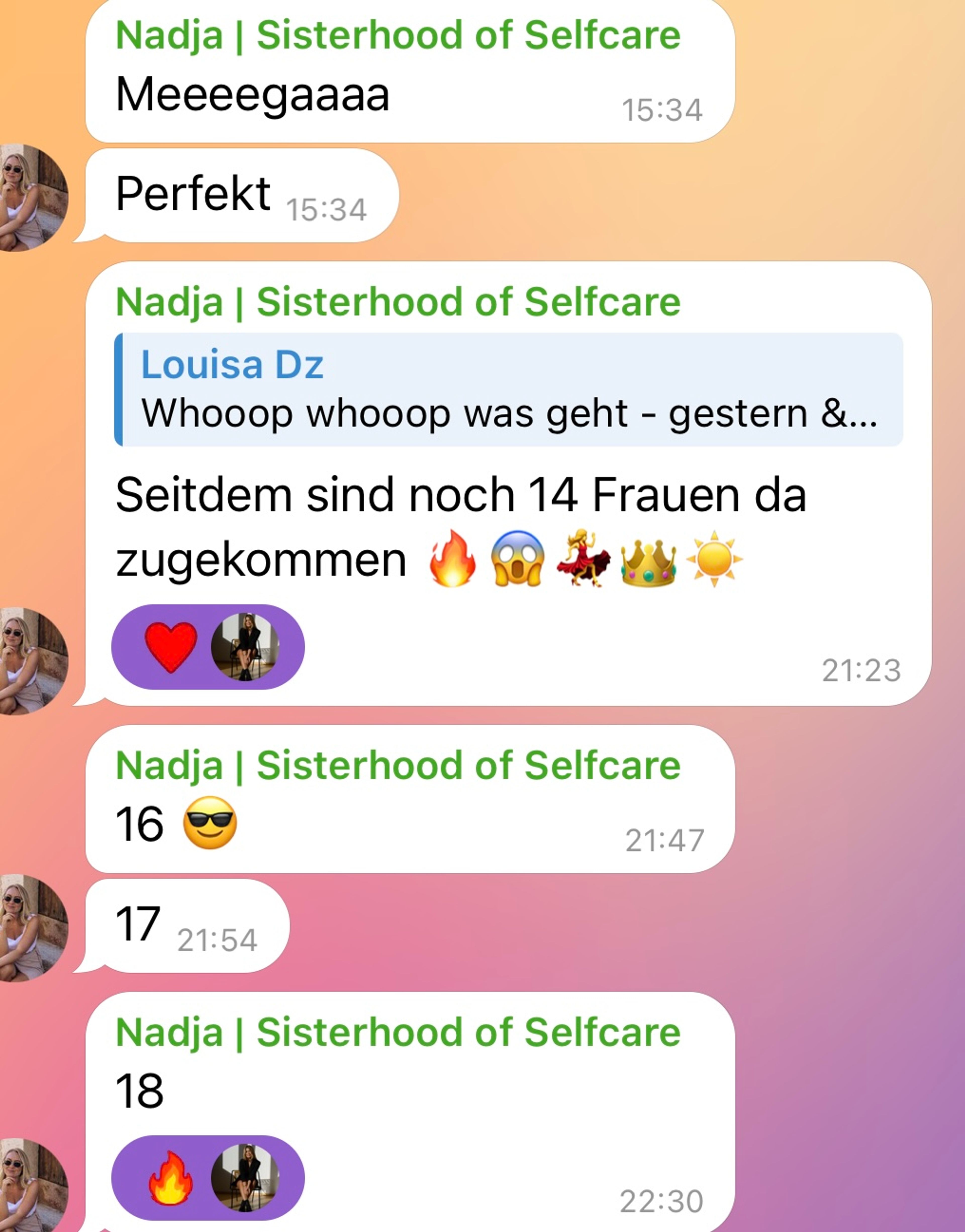 Screenshot einer Nachricht von Kund:innen