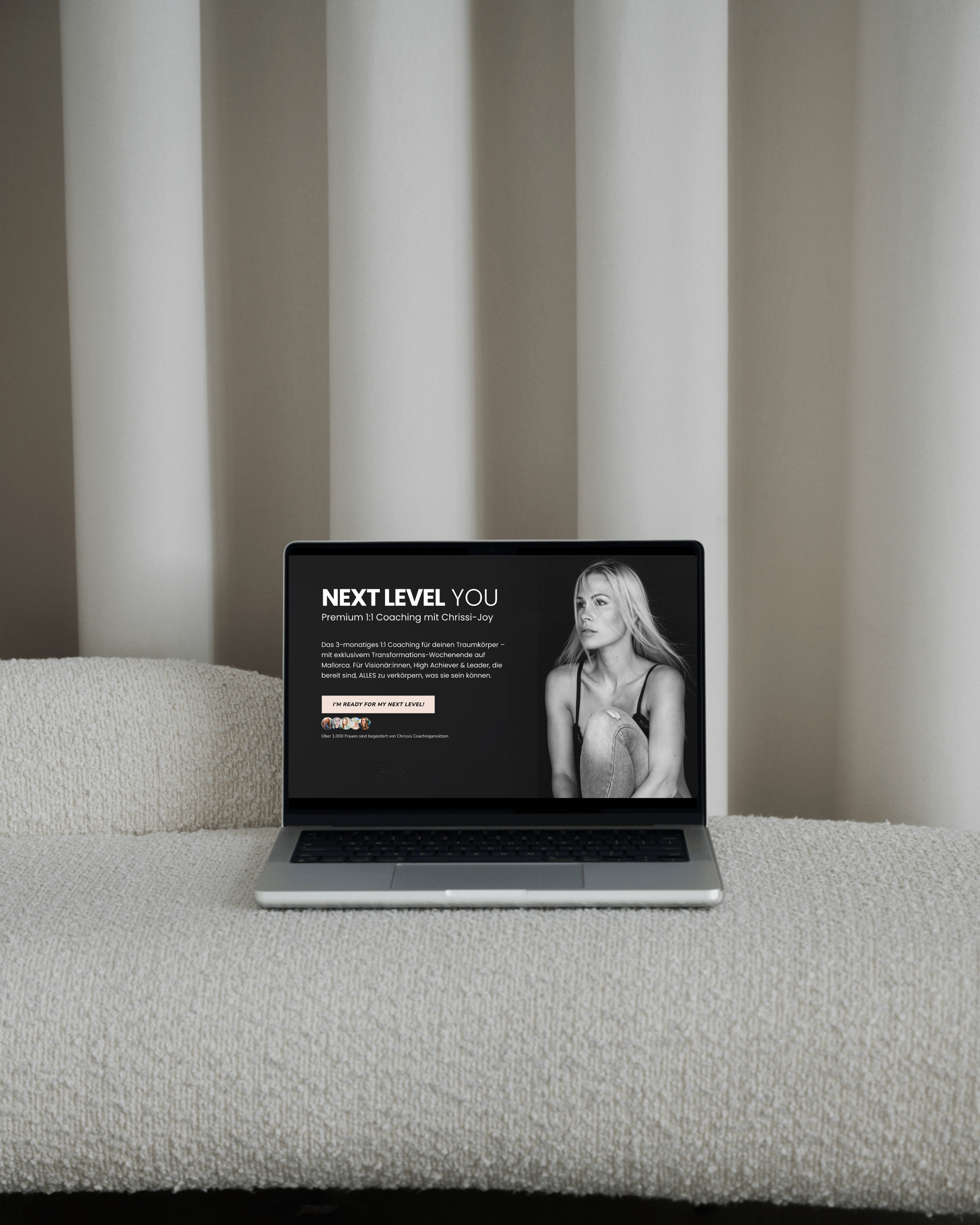 “Next Level You” – landing page – Chrissi-Joy