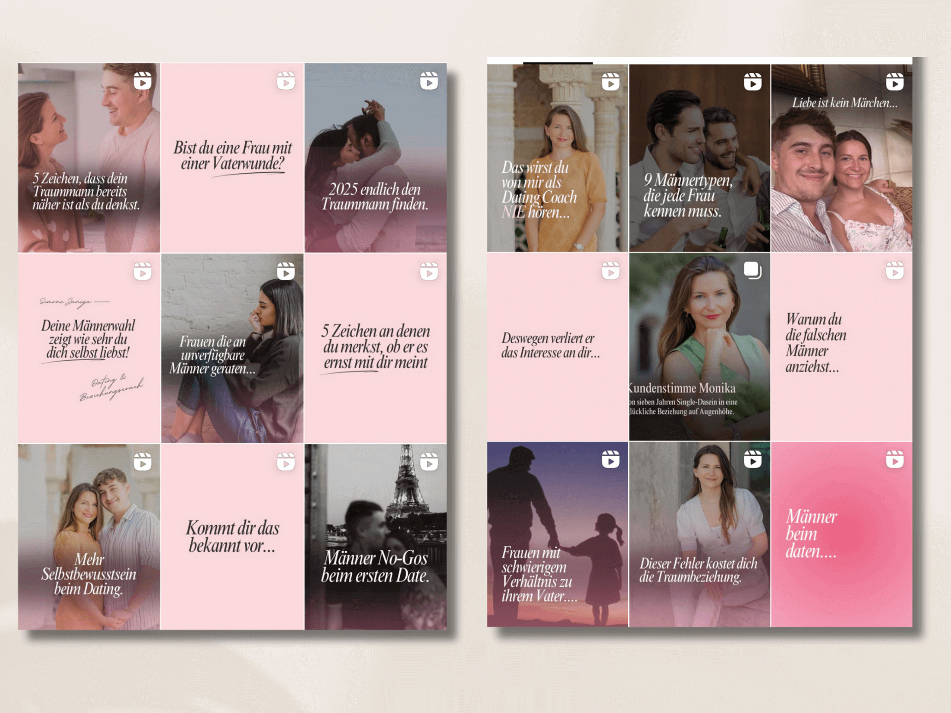 Instagram feed & Reel strategy – Simone