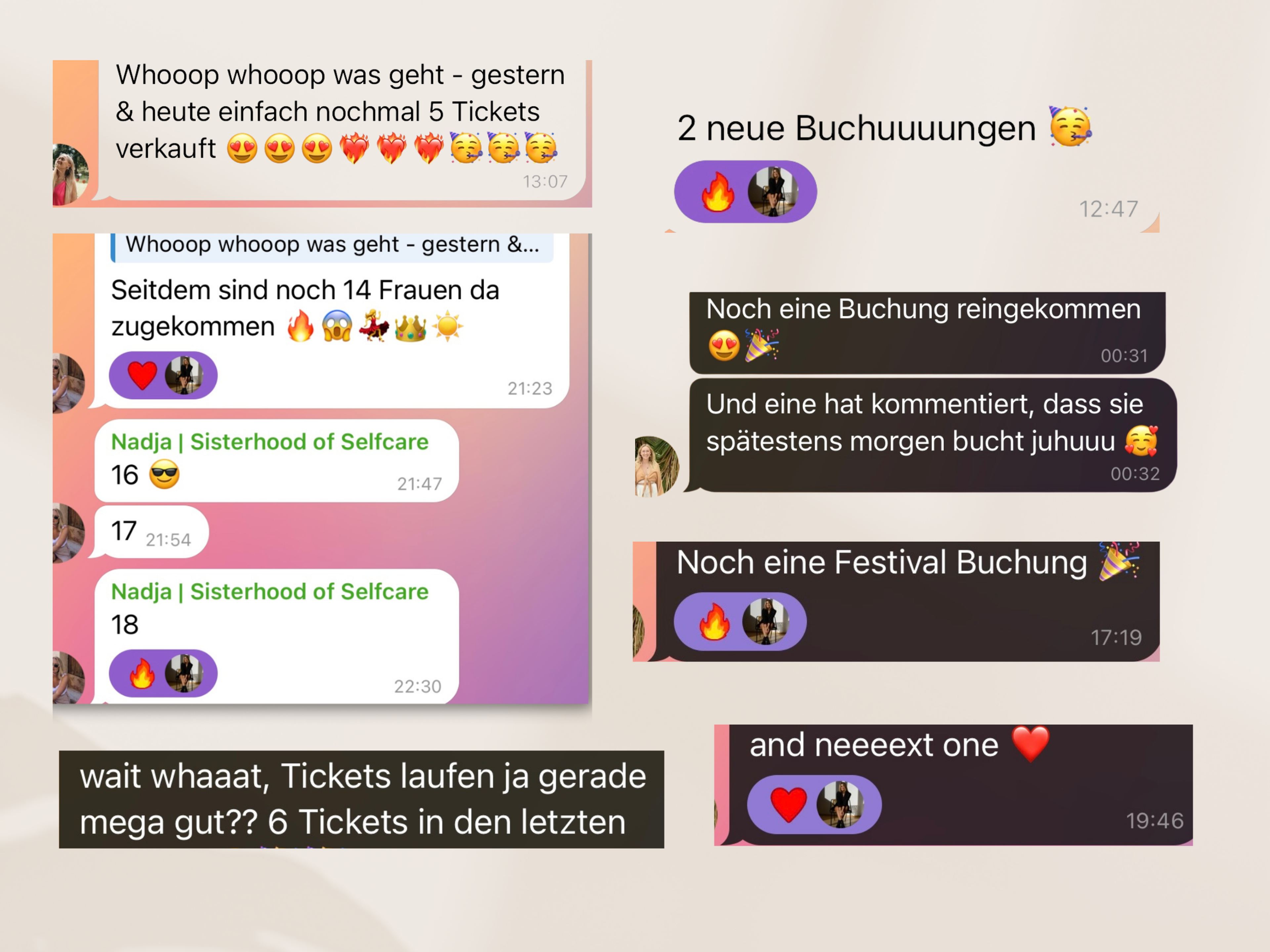 Social content for the High on Love Festival – Sisterhood of Selfcare