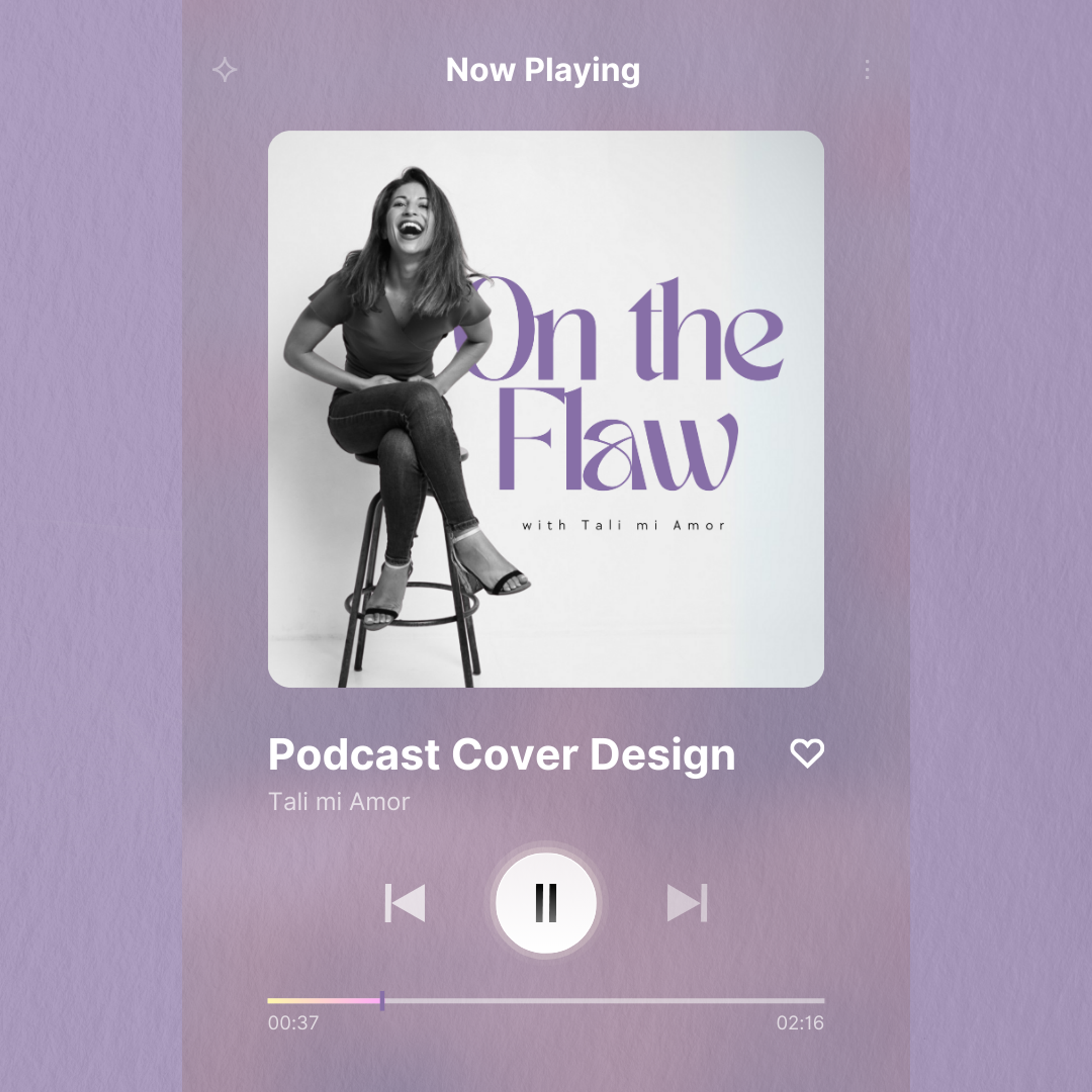 Podcast cover “On the Flaw” – Tali mi Amor