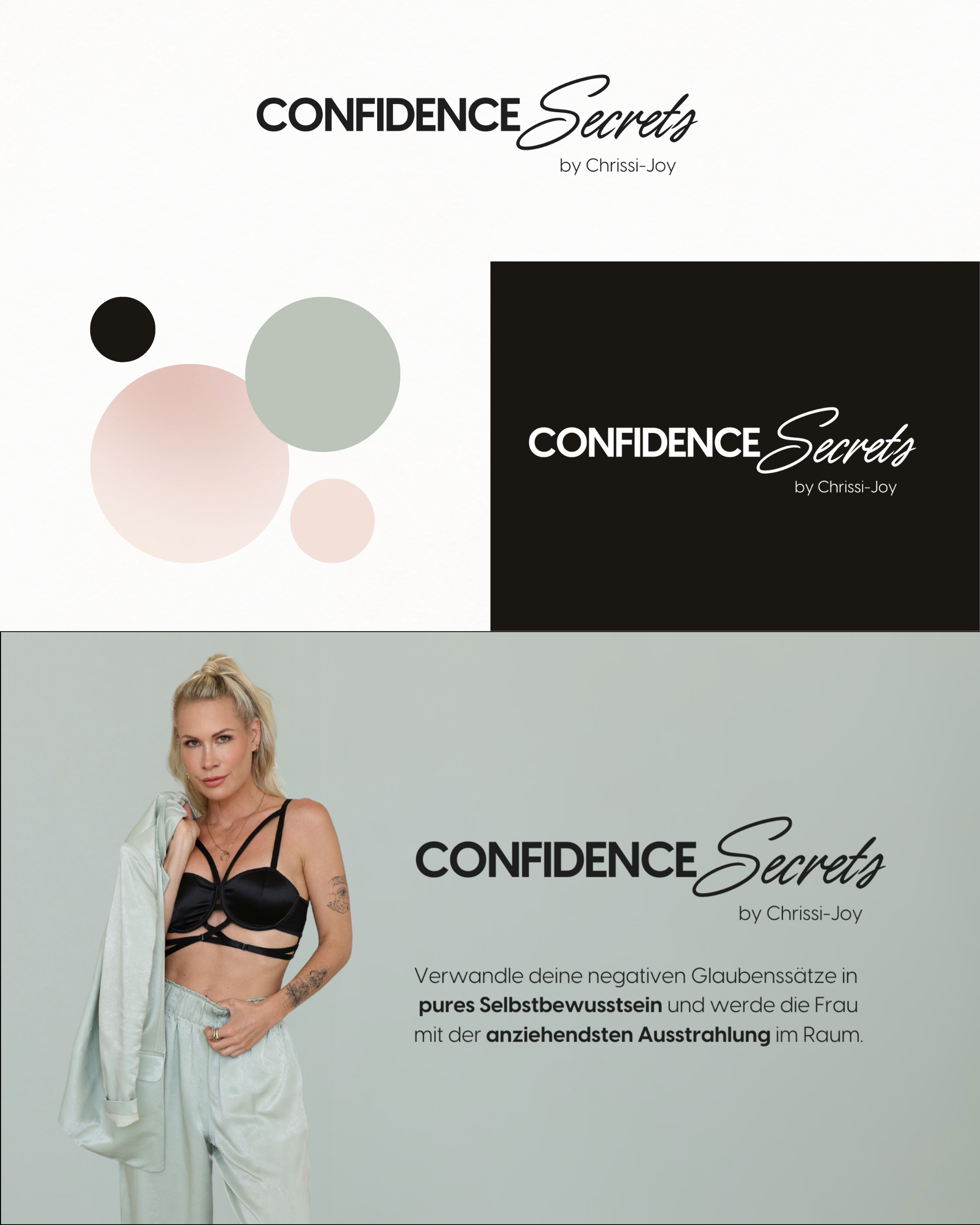 Online course “Confidence Secrets” – brand design & workbook – Chrissi-Joy