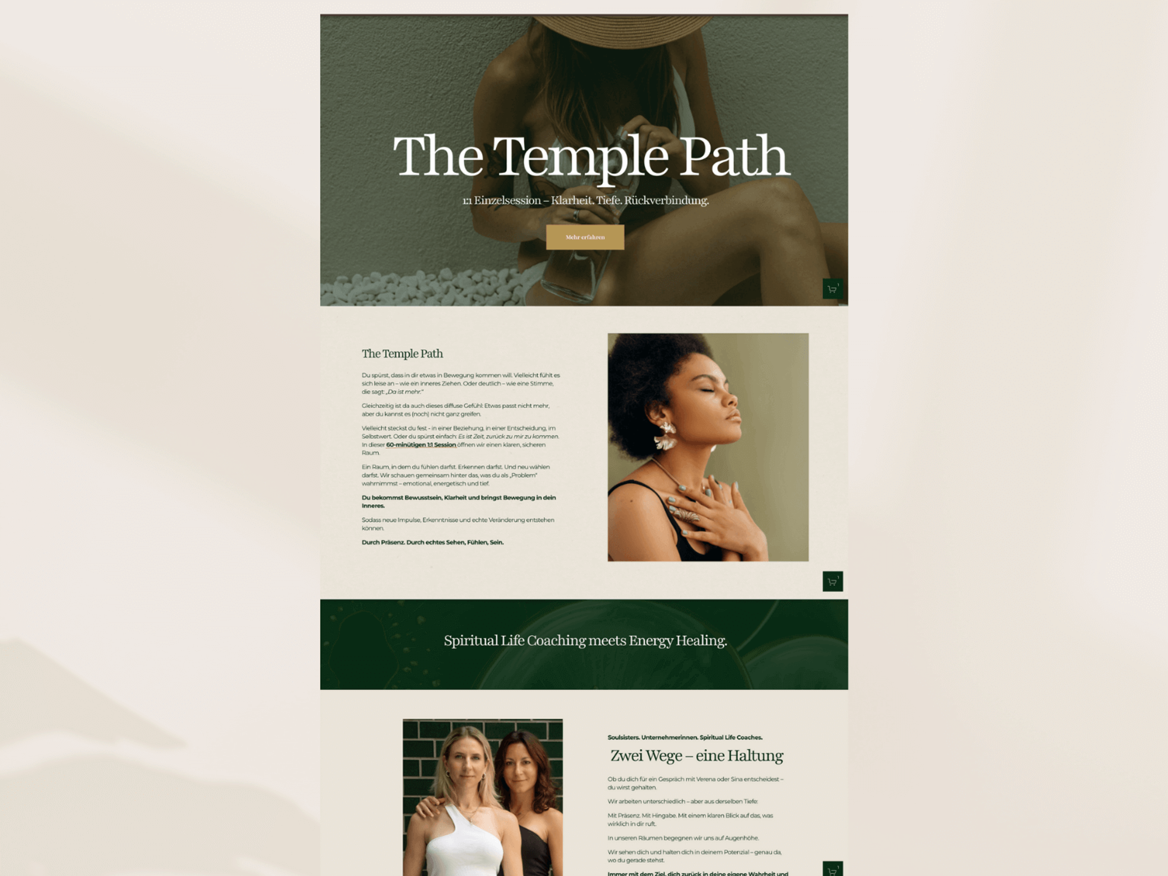 Temple Berlin website – Temple Coaching