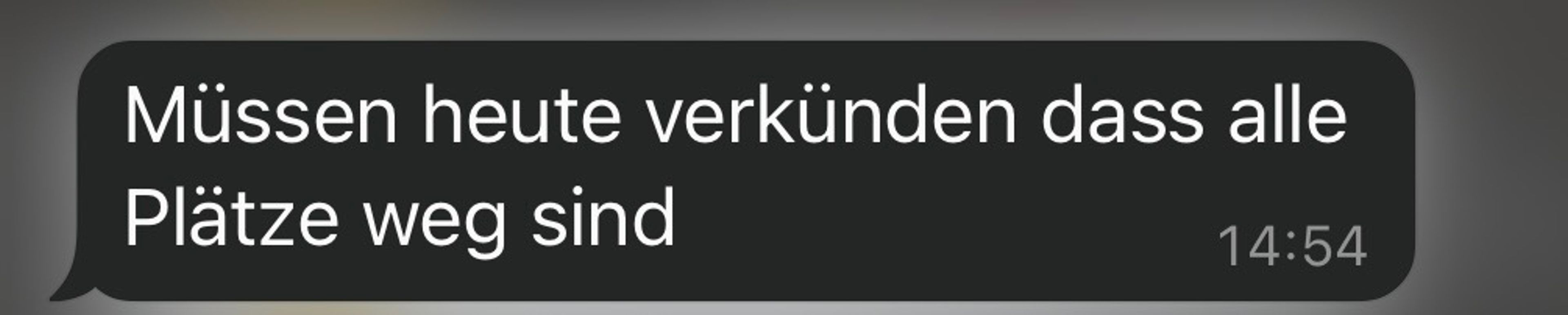 Screenshot einer Nachricht von Kund:innen