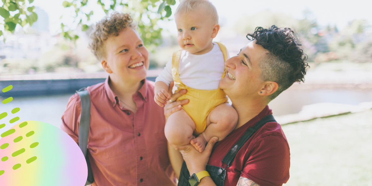 queer couple adopting an infant through private domestic adoption