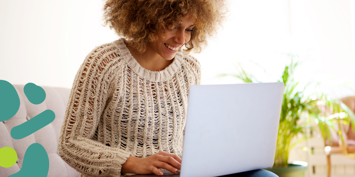 woman building her adoption profile