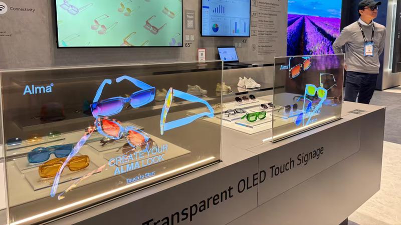 Transparent LG displays