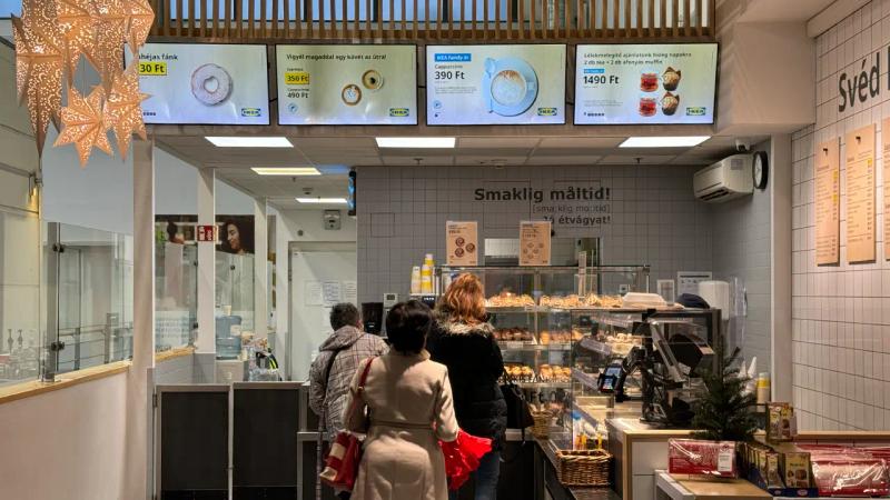 digital menu in lkea