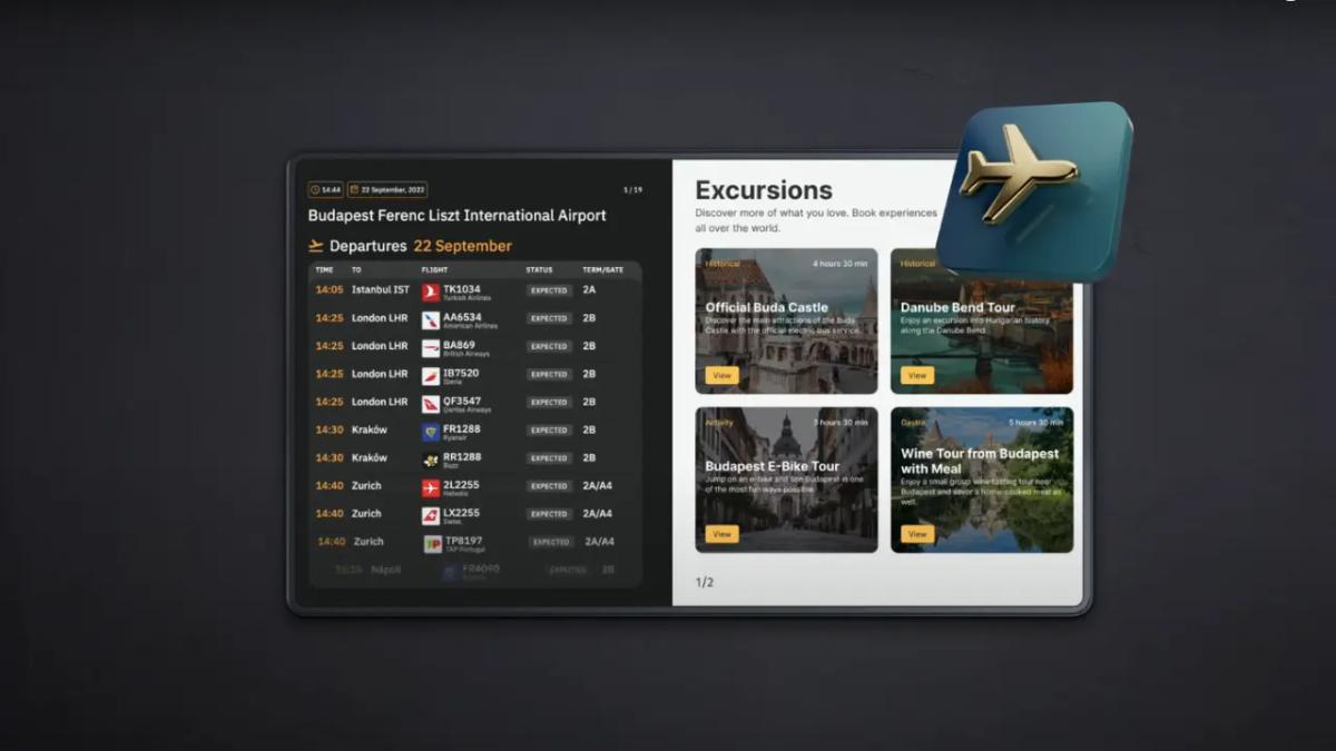 How to Display Airport Flight Schedules on Hotel Digital Signage