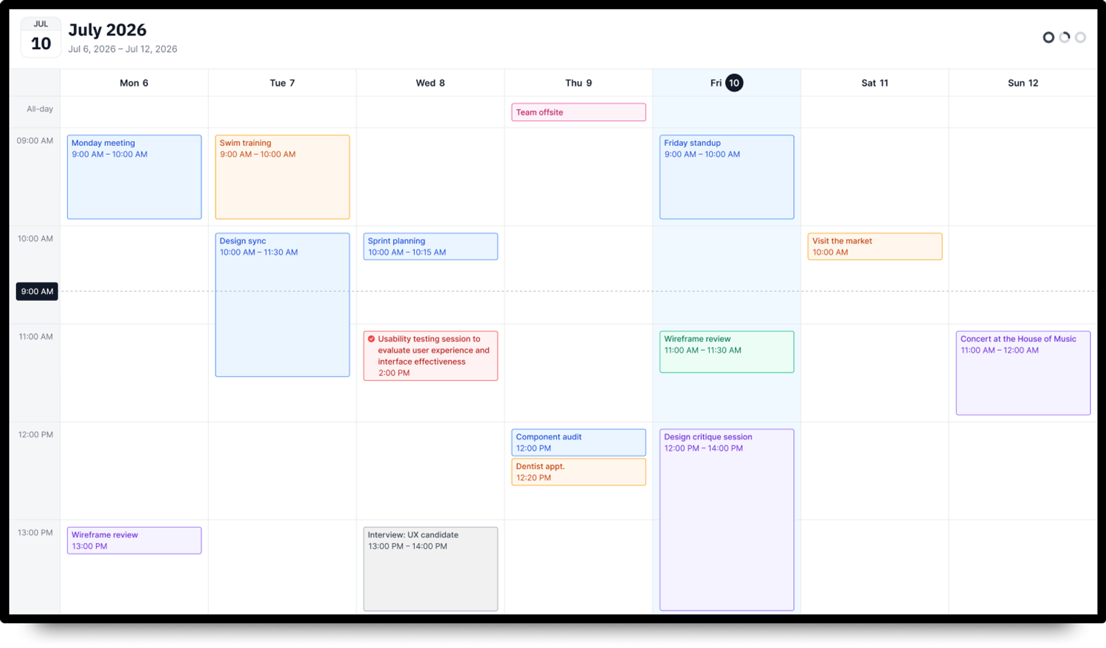 Google or Microsoft calendar in use