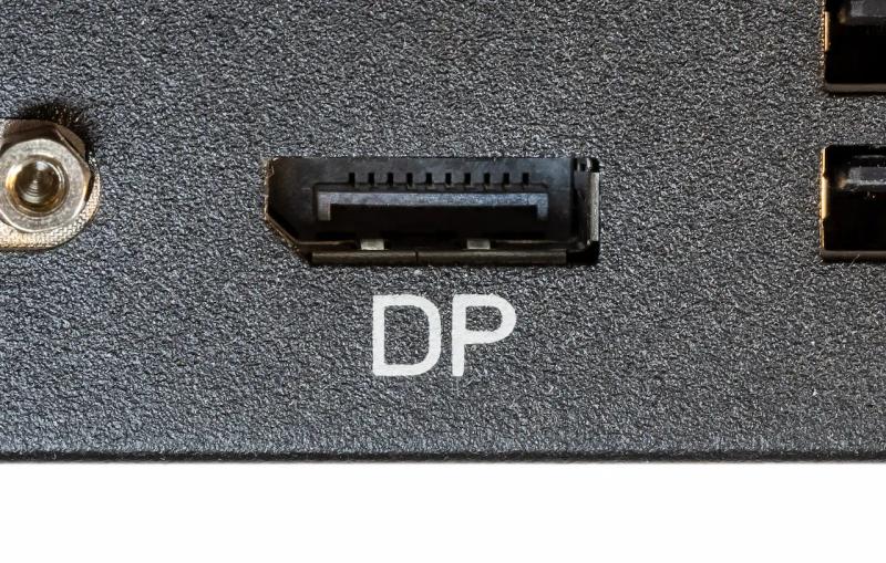 Display port on backside of a TV screen 
