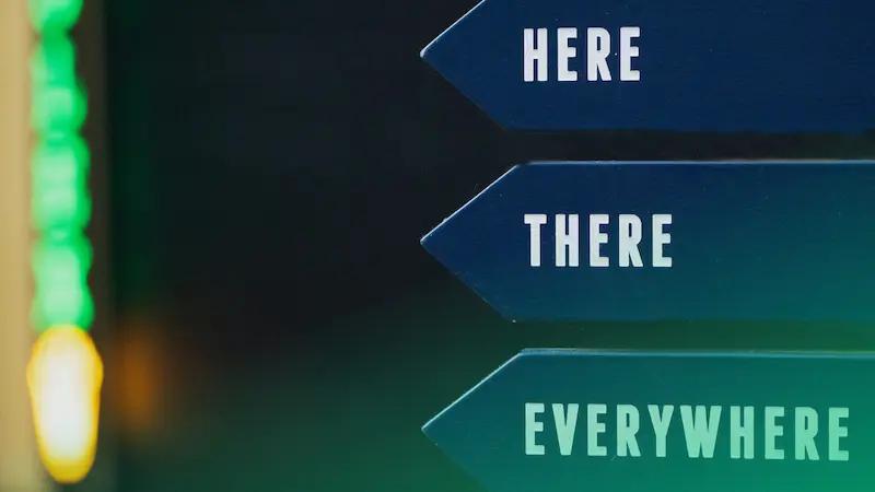 Wayfinding signage