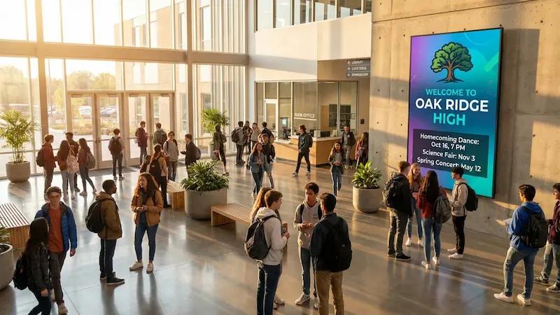 School digital signage governance th