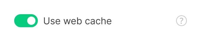 Web cache