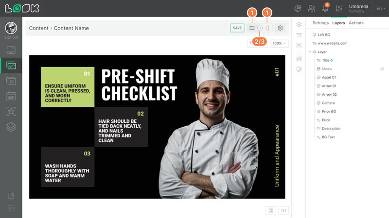 Adaptive orientation of editable content