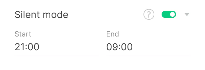 Silent mode