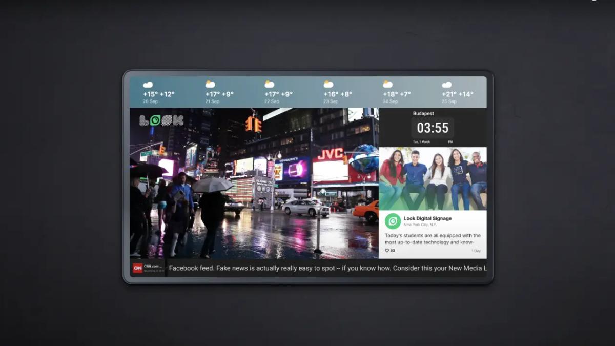 How to Divide Your Screen into Zones with Look Digital Signage