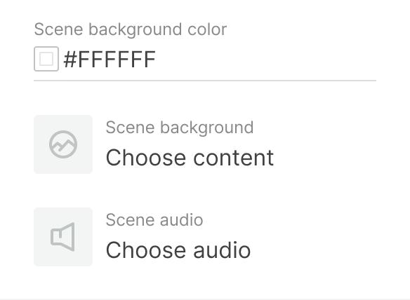 Background settings