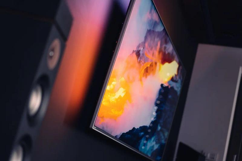 Bright TV on the wall