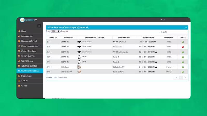 CrownTV interface